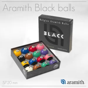 Aramith Pool Balls Set [Black] 57.2 mm