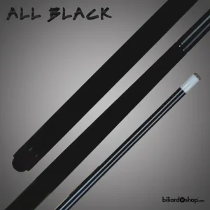 All Black Pool cue 132 cm or 145 cm - stecca da biliardo all black